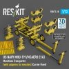 RESKIT RSK72-0020 US NAVY MHU-191/M (AERO 21A) Munitions Transporter (with adapters for missiles) (Carrier Fleet, C-130) (3D Printed model kit) 1/72